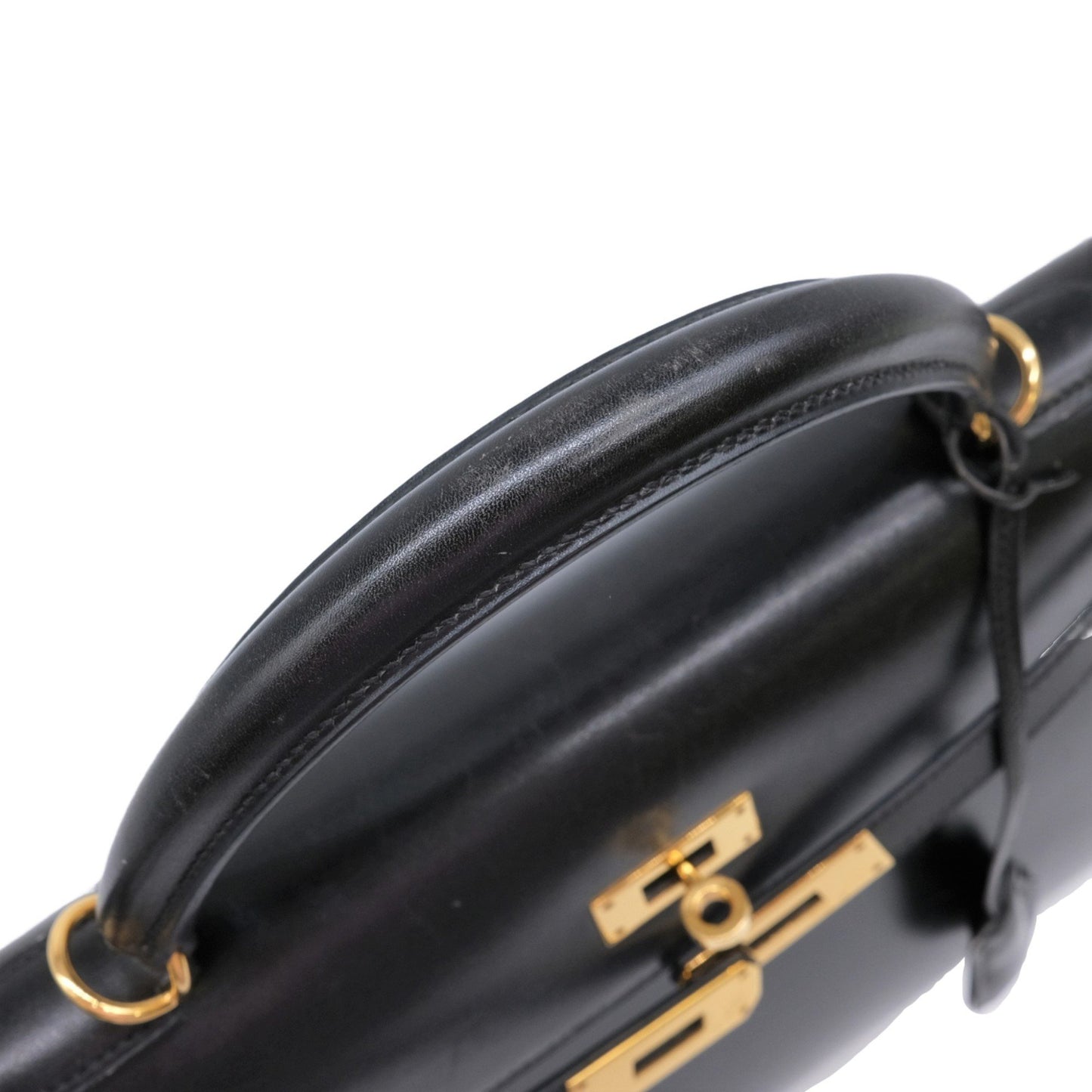 Hermès Black Calfskin Kelly 32