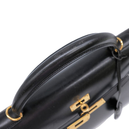 Hermès Black Calfskin Kelly 32
