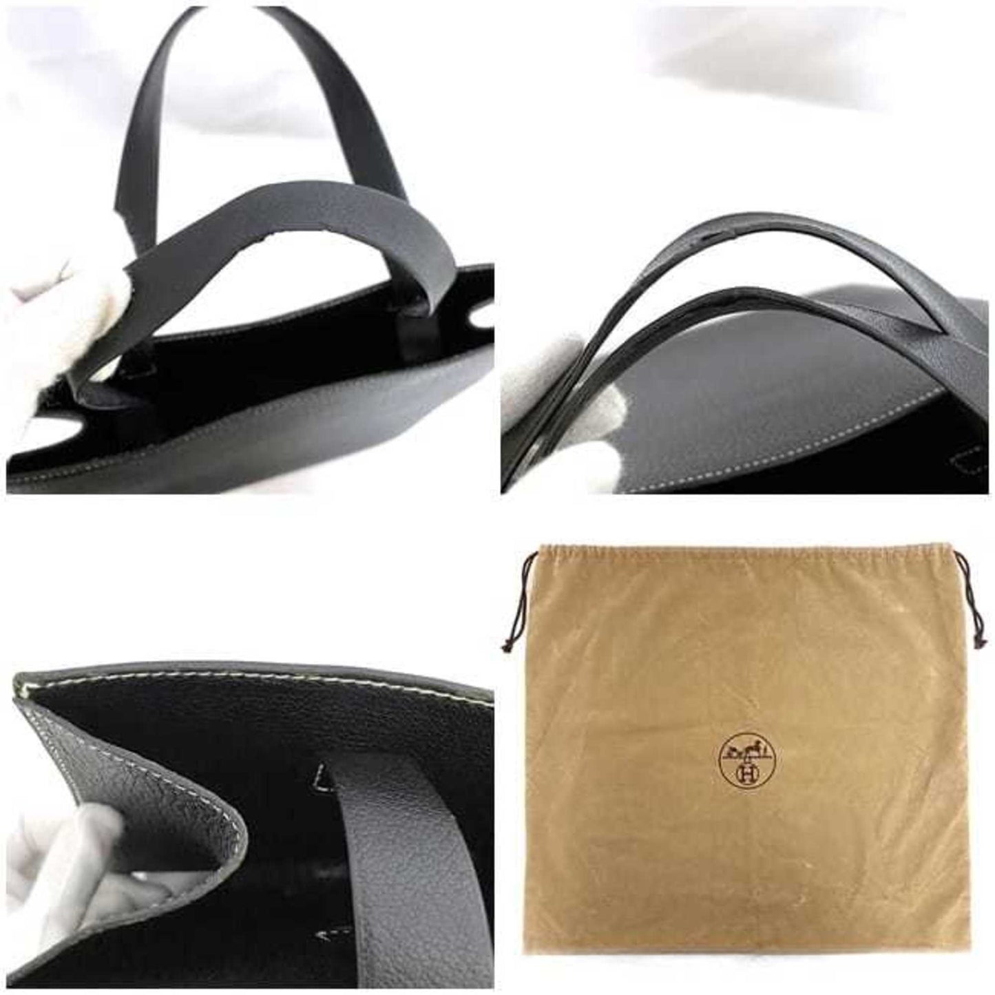 Hermès Black Leather --