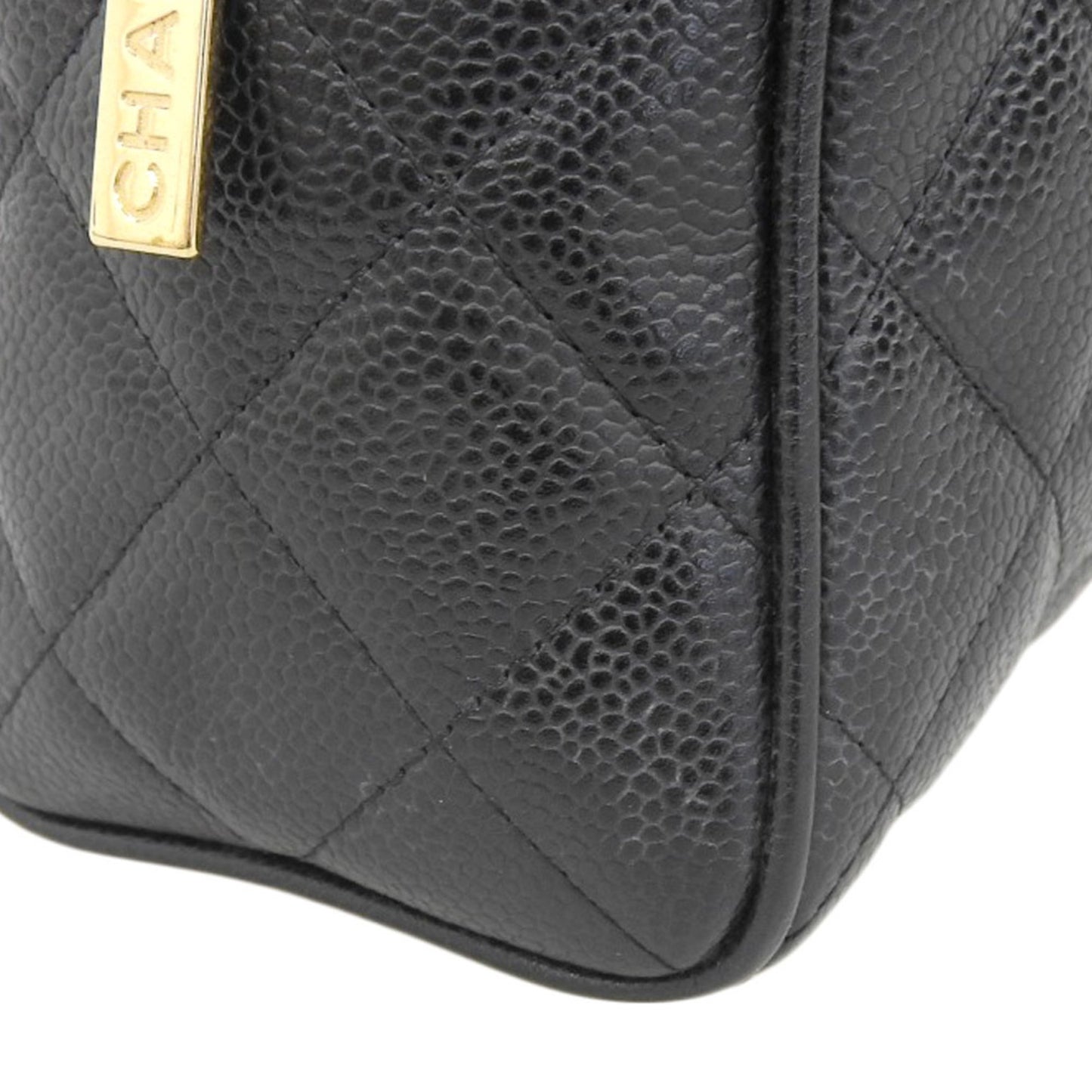 Chanel Black Leather Bowling