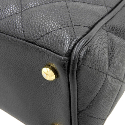 Chanel Black Leather Bowling