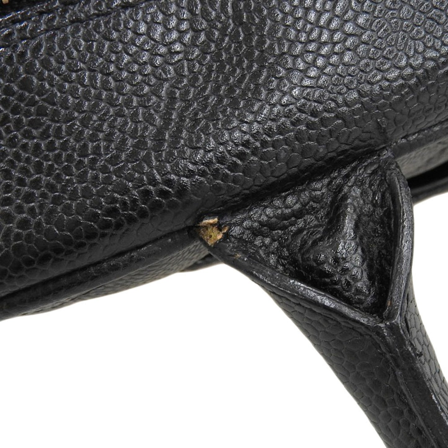 Chanel Black Leather Bowling
