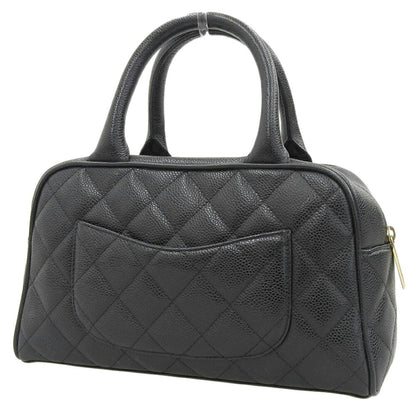 Chanel Black Leather Bowling
