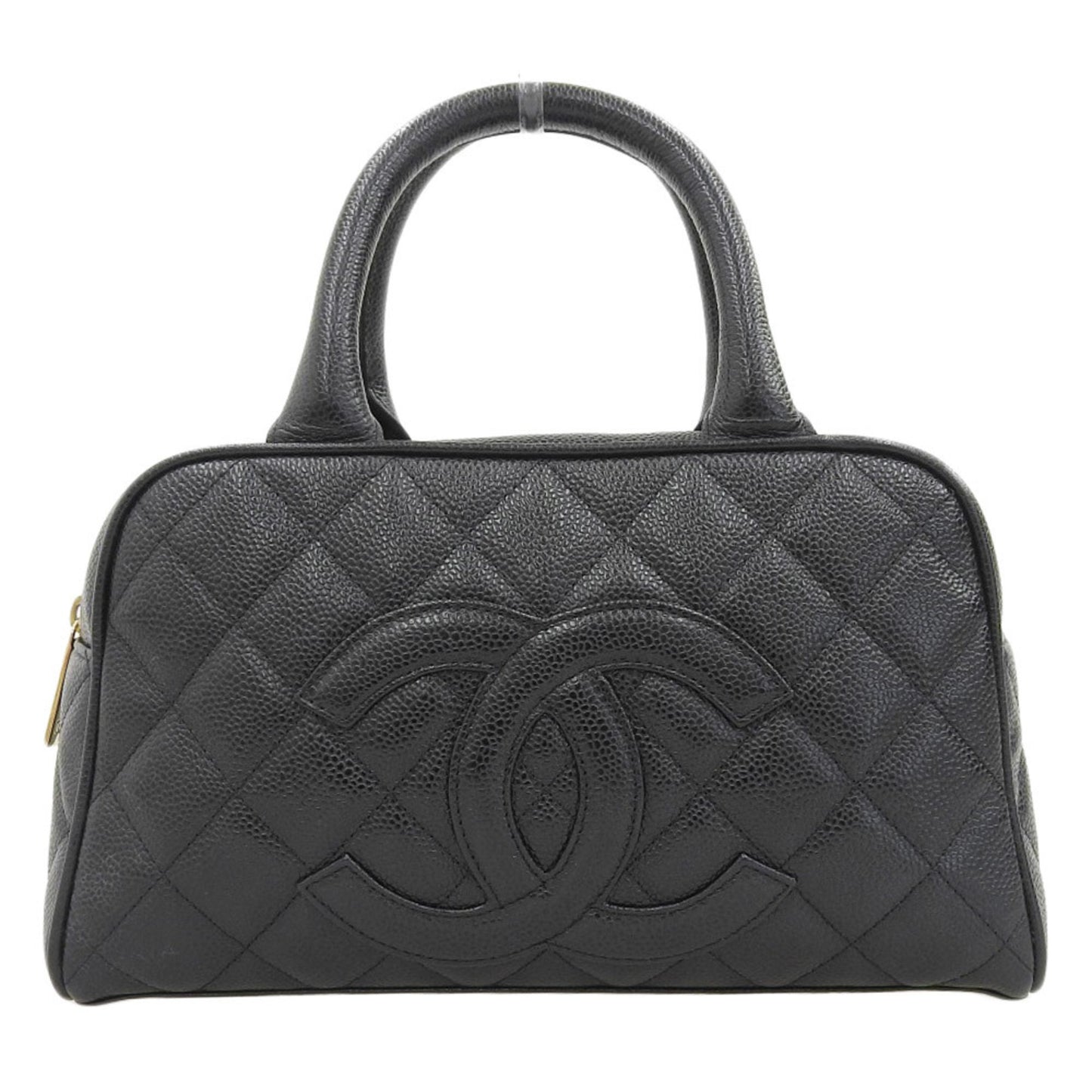 Chanel Black Leather Bowling