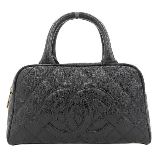 Chanel Black Leather Bowling