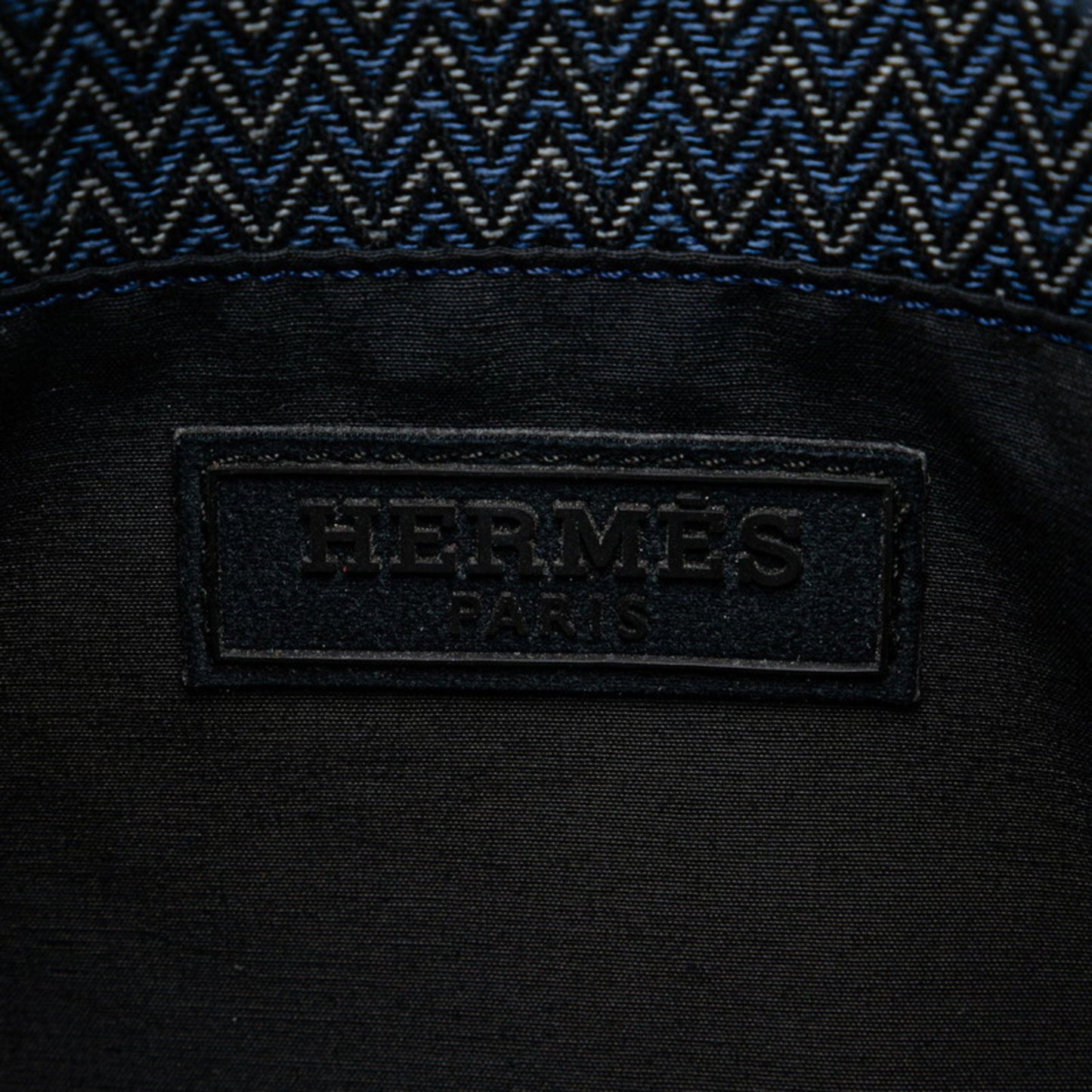 Hermès Blue Canvas Sac De Pansage