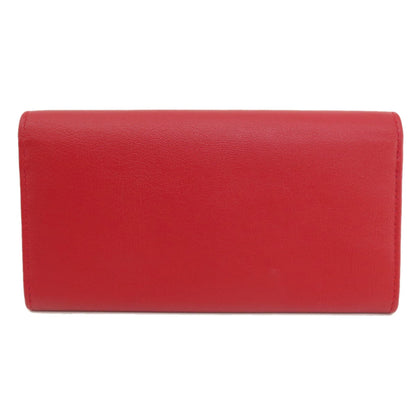 Saint Laurent Red Leather Wallet