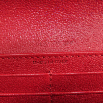 Saint Laurent Red Leather Wallet