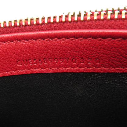 Saint Laurent Red Leather Wallet