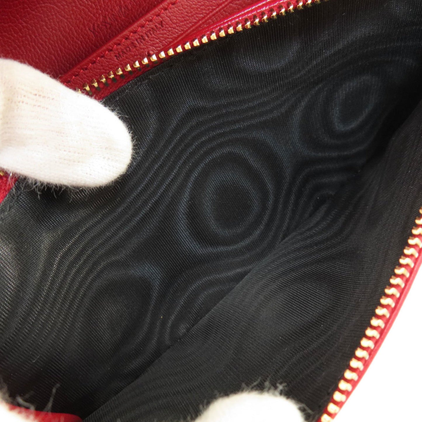 Saint Laurent Red Leather Wallet