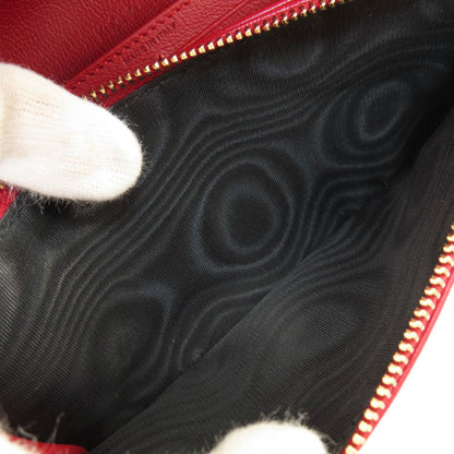 Saint Laurent Red Leather Wallet