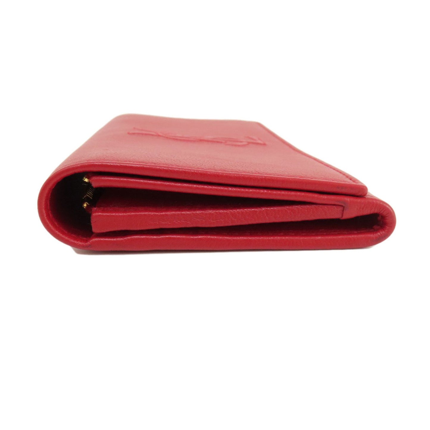 Saint Laurent Red Leather Wallet