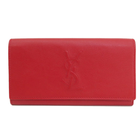 Saint Laurent Red Leather Wallet