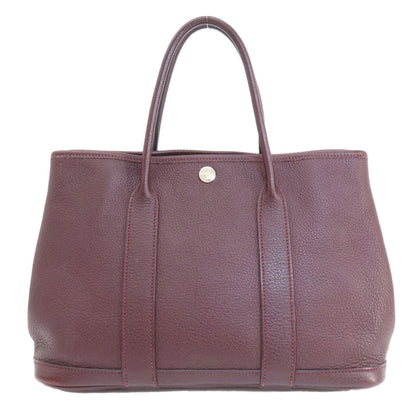 Hermès Red Leather Garden Party