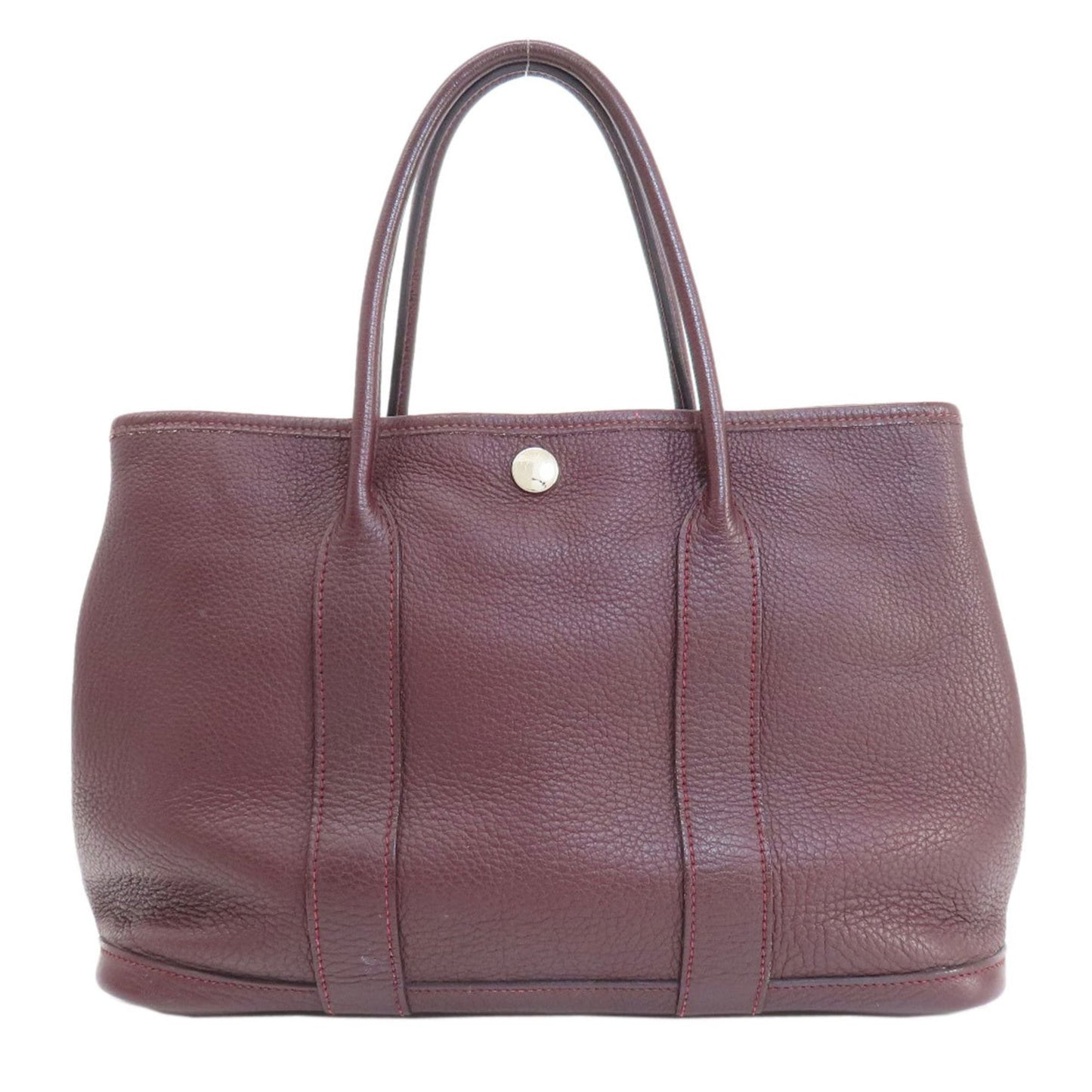 Hermès Red Leather Garden Party
