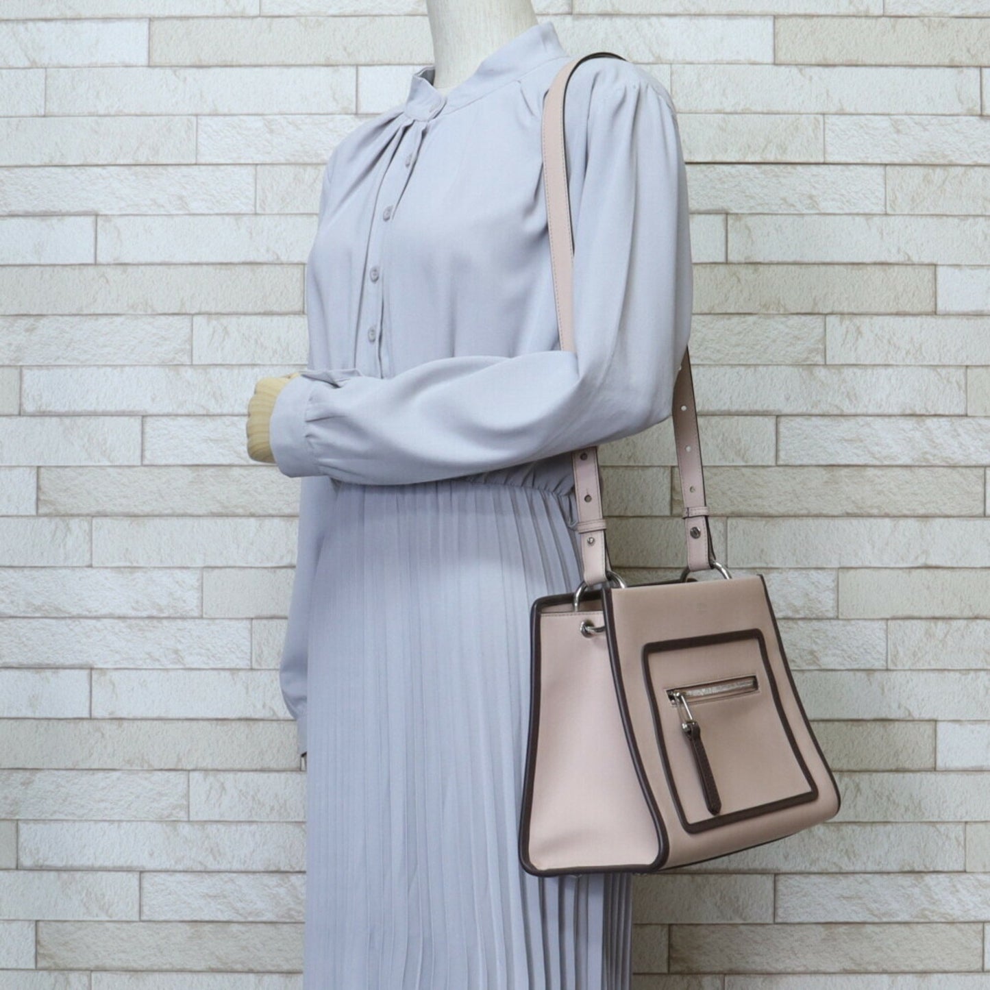 Fendi Pink Leather Runaway