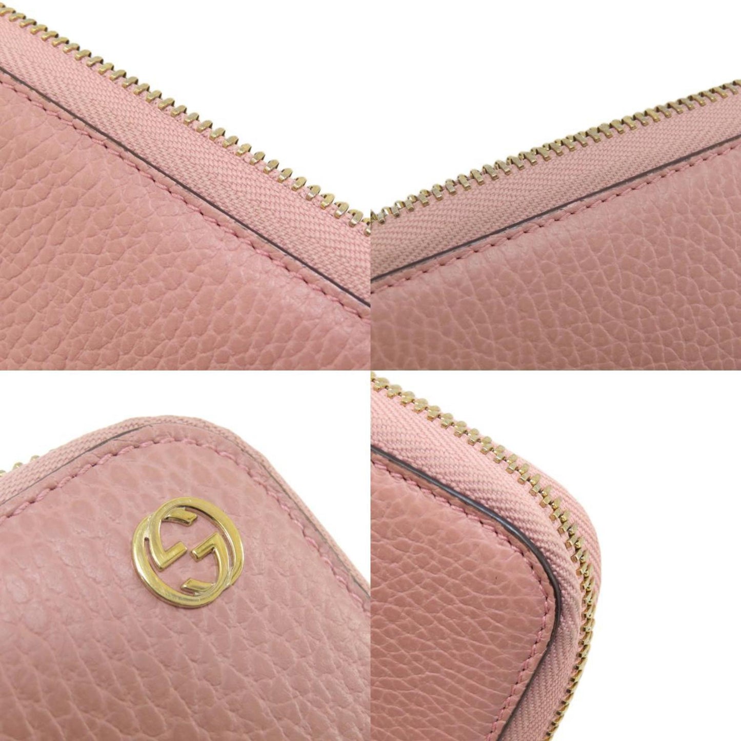 Gucci Pink Leather Interlocking G