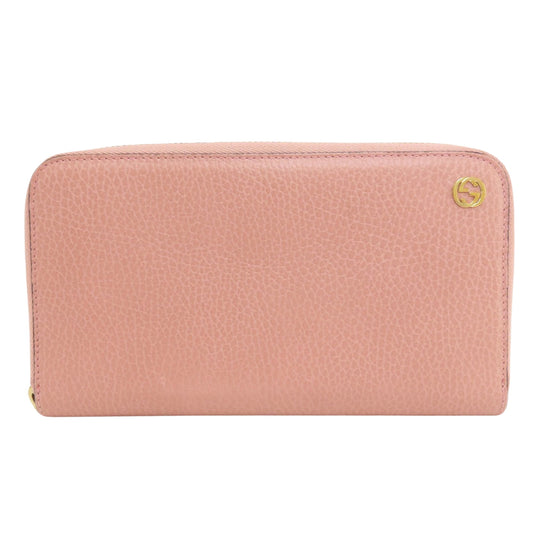 Gucci Pink Leather Interlocking G