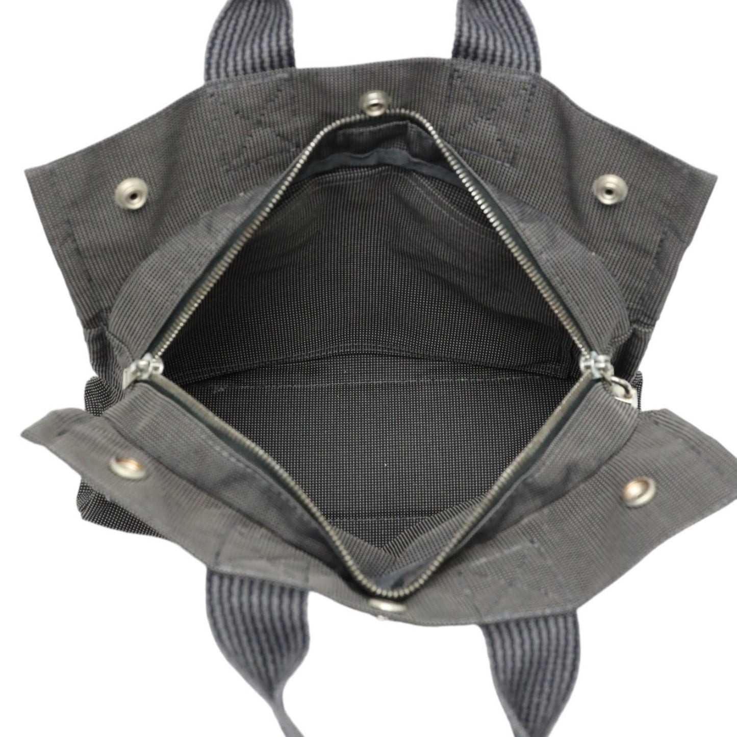 Hermès Gray Canvas Herline