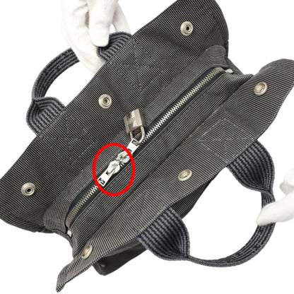 Hermès Gray Canvas Herline