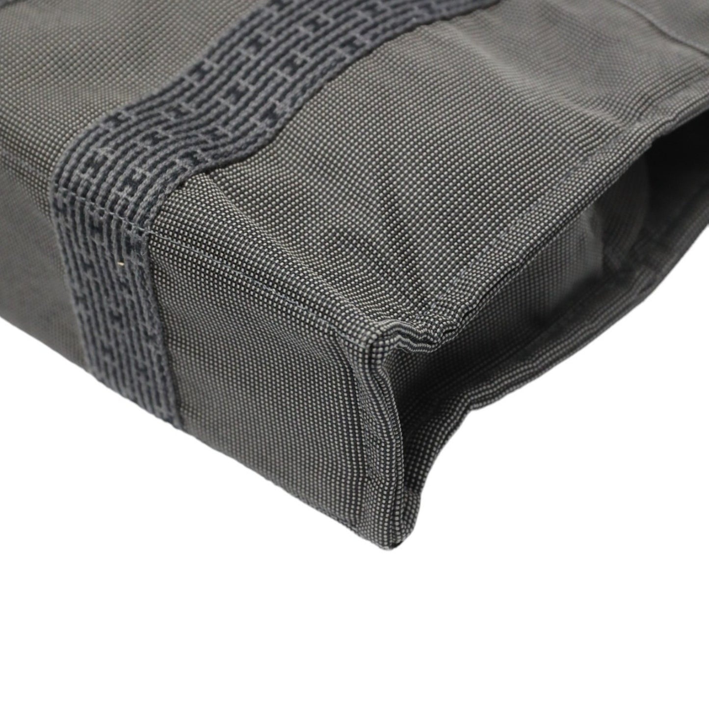 Hermès Gray Canvas Herline