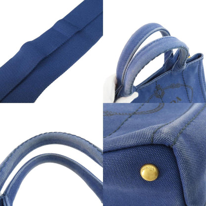 Prada Blue Canvas Canapa