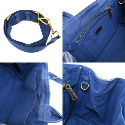 Prada Blue Canvas Canapa