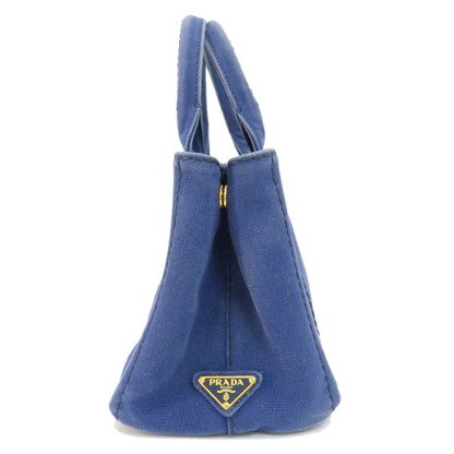 Prada Blue Canvas Canapa