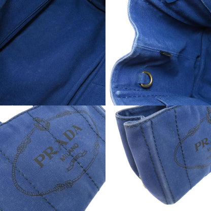 Prada Blue Canvas Canapa