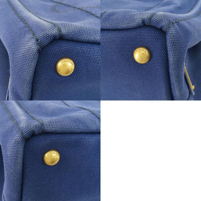 Prada Blue Canvas Canapa