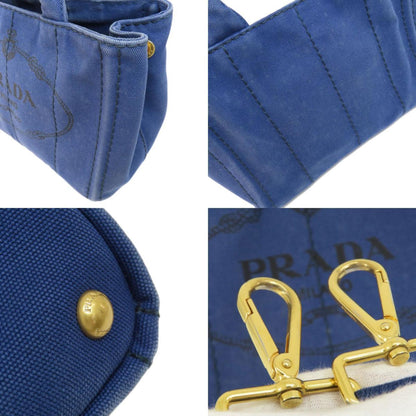 Prada Blue Canvas Canapa