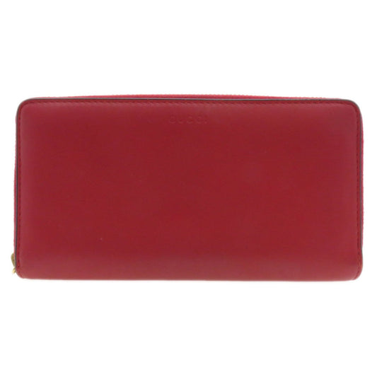 Gucci Red Leather Bamboo