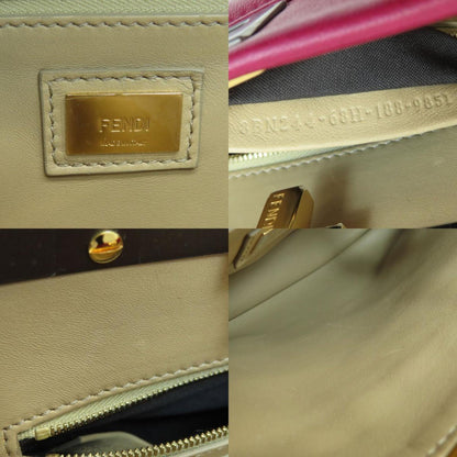 Fendi Purple Calfskin Peekaboo
