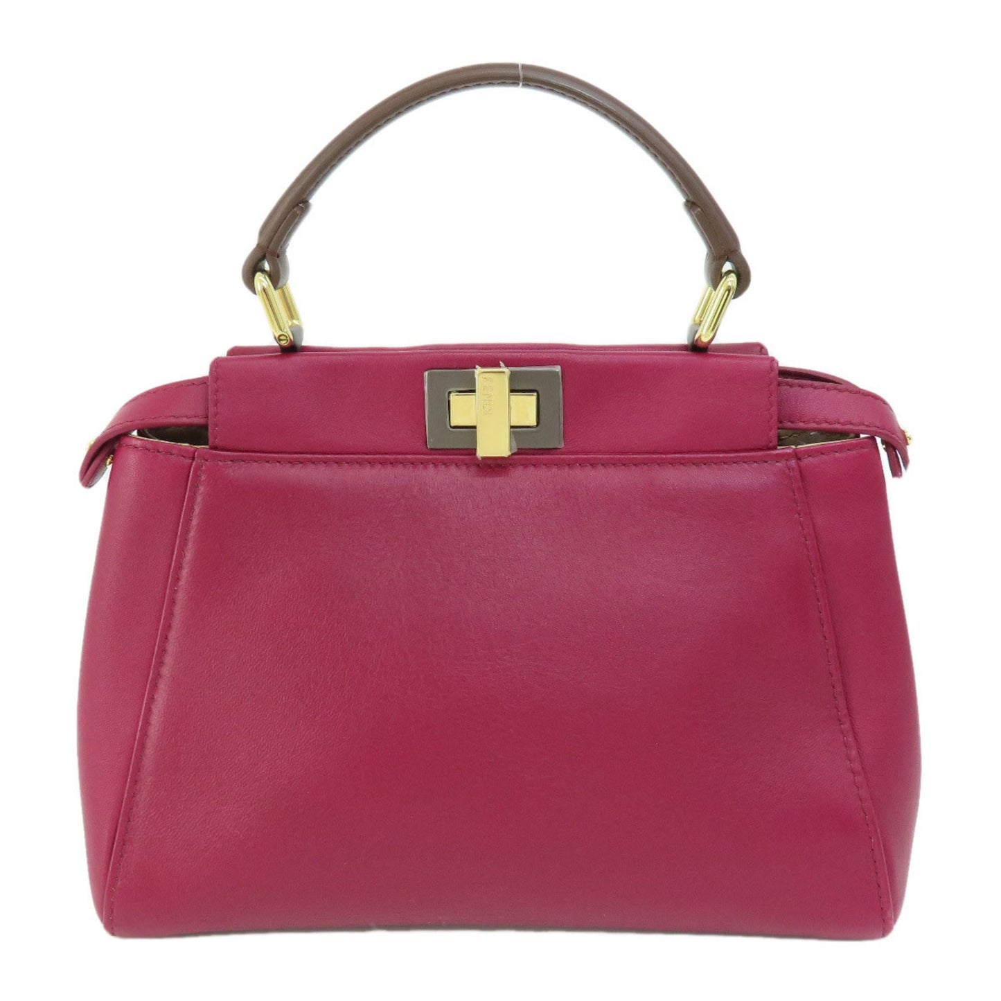 Fendi Purple Calfskin Peekaboo