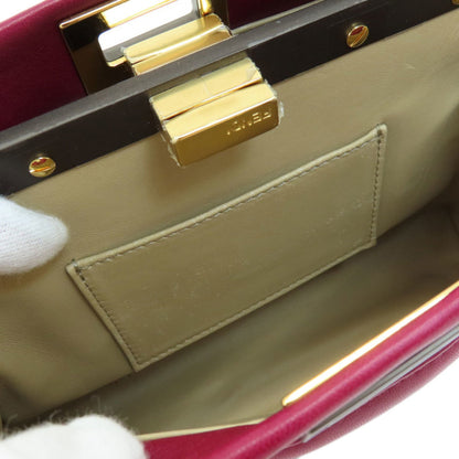 Fendi Purple Calfskin Peekaboo