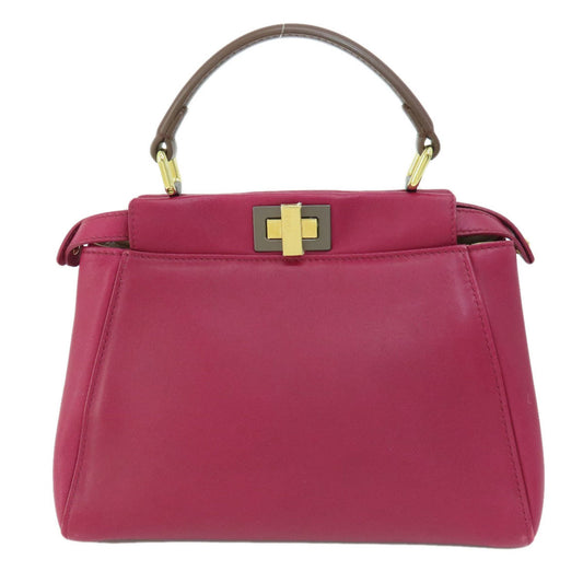 Fendi Purple Calfskin Peekaboo