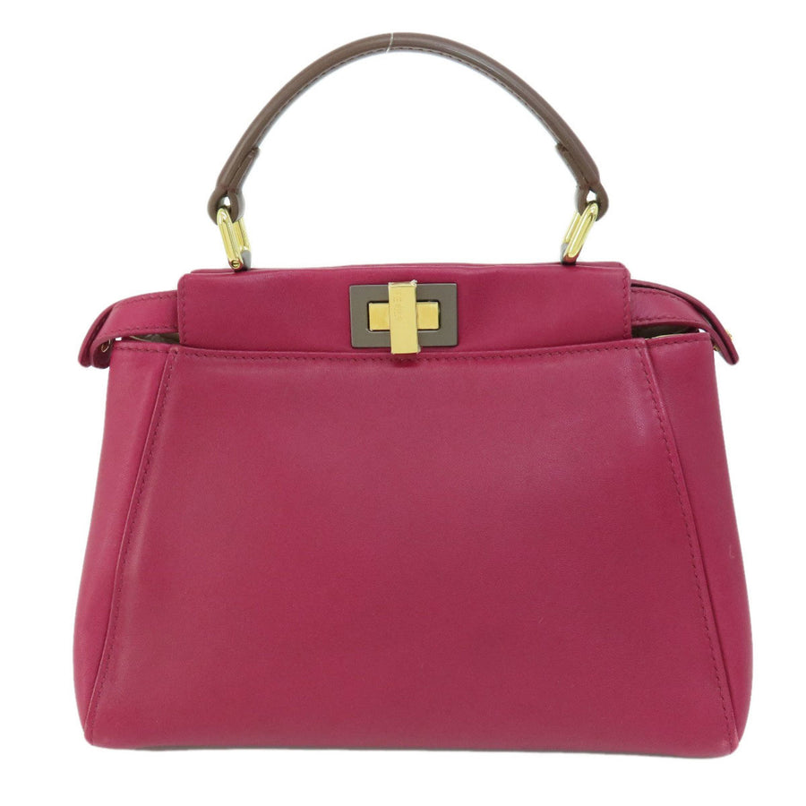 Fendi Purple Calfskin Peekaboo