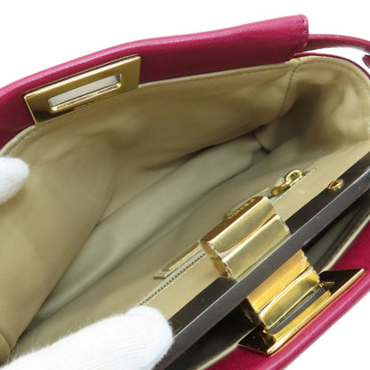 Fendi Purple Calfskin Peekaboo
