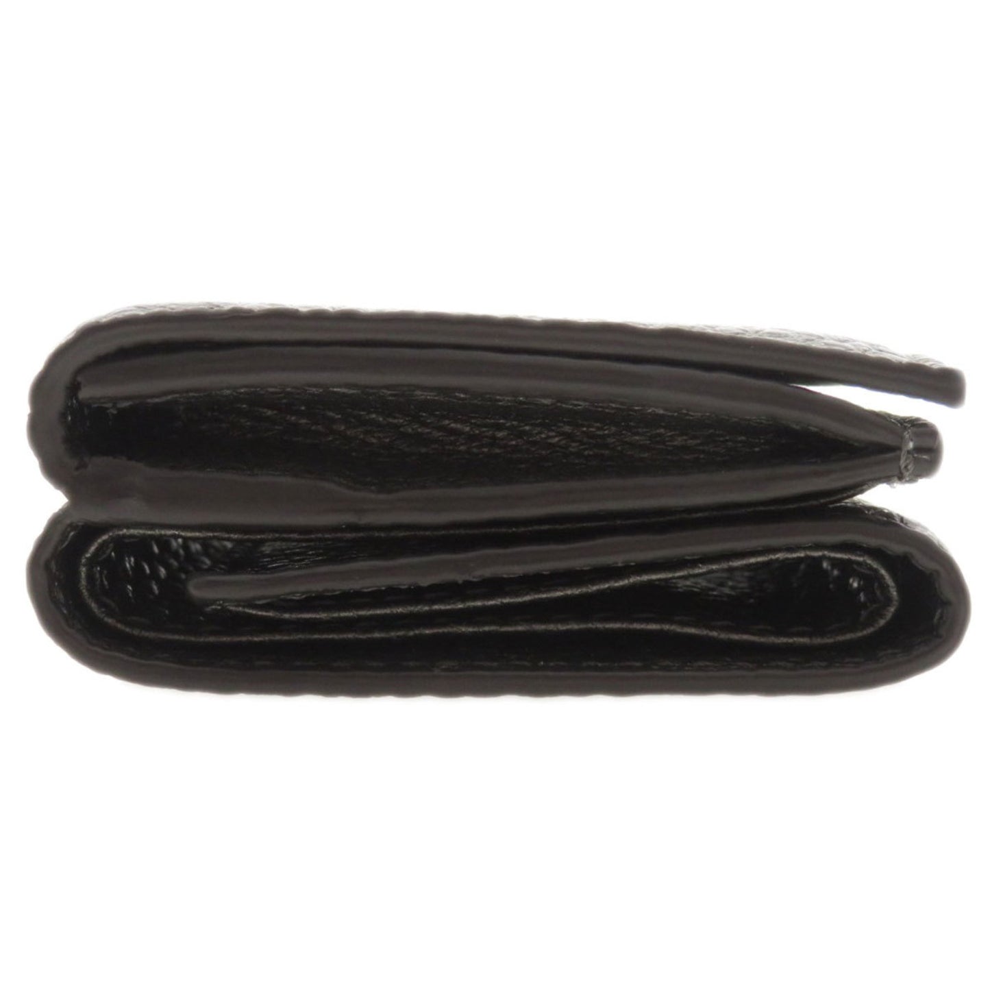 Fendi Gray Pony-style Calfskin Micro Trifold Wallet