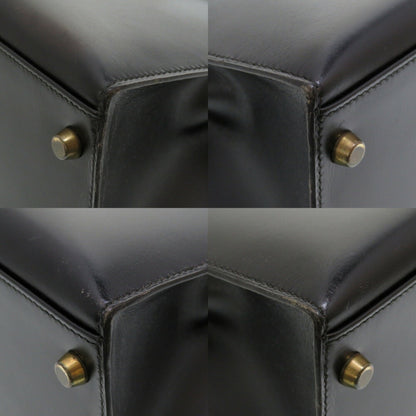 Hermès Black Calfskin Kelly 32