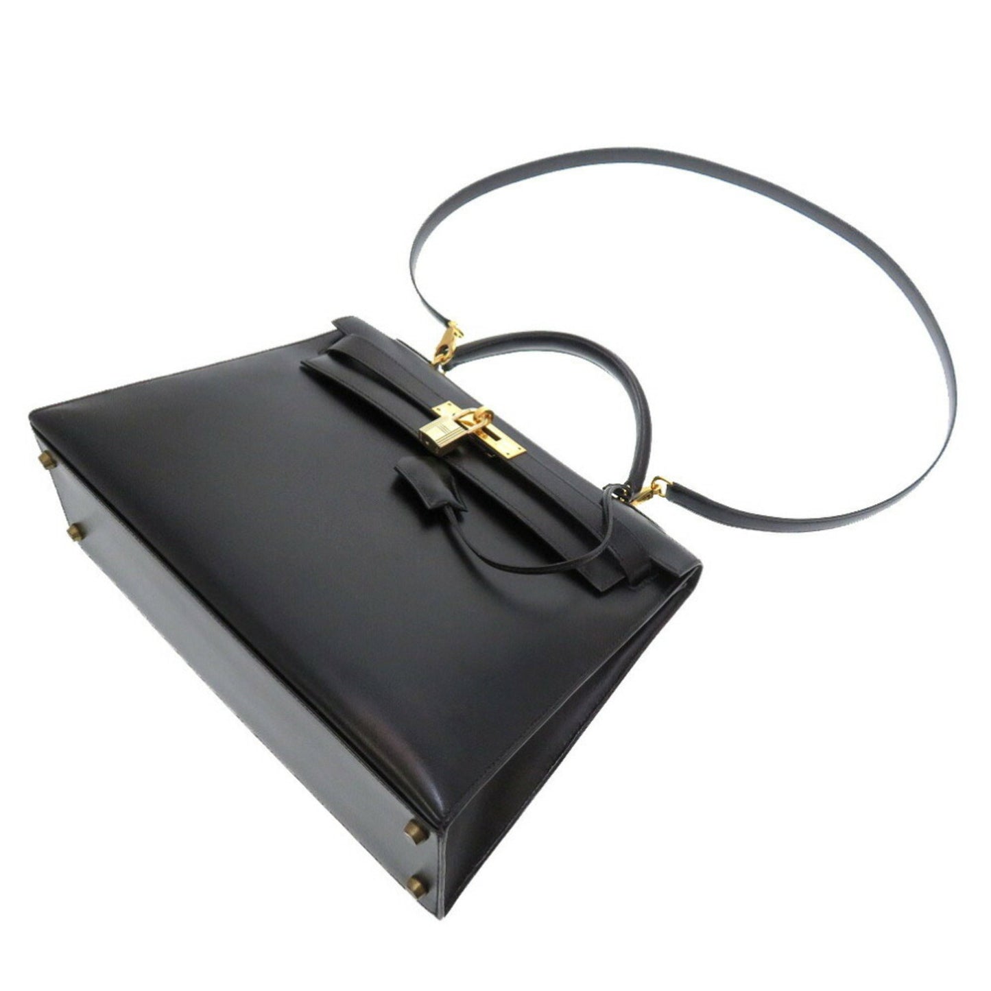 Hermès Black Calfskin Kelly 32