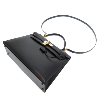 Hermès Black Calfskin Kelly 32