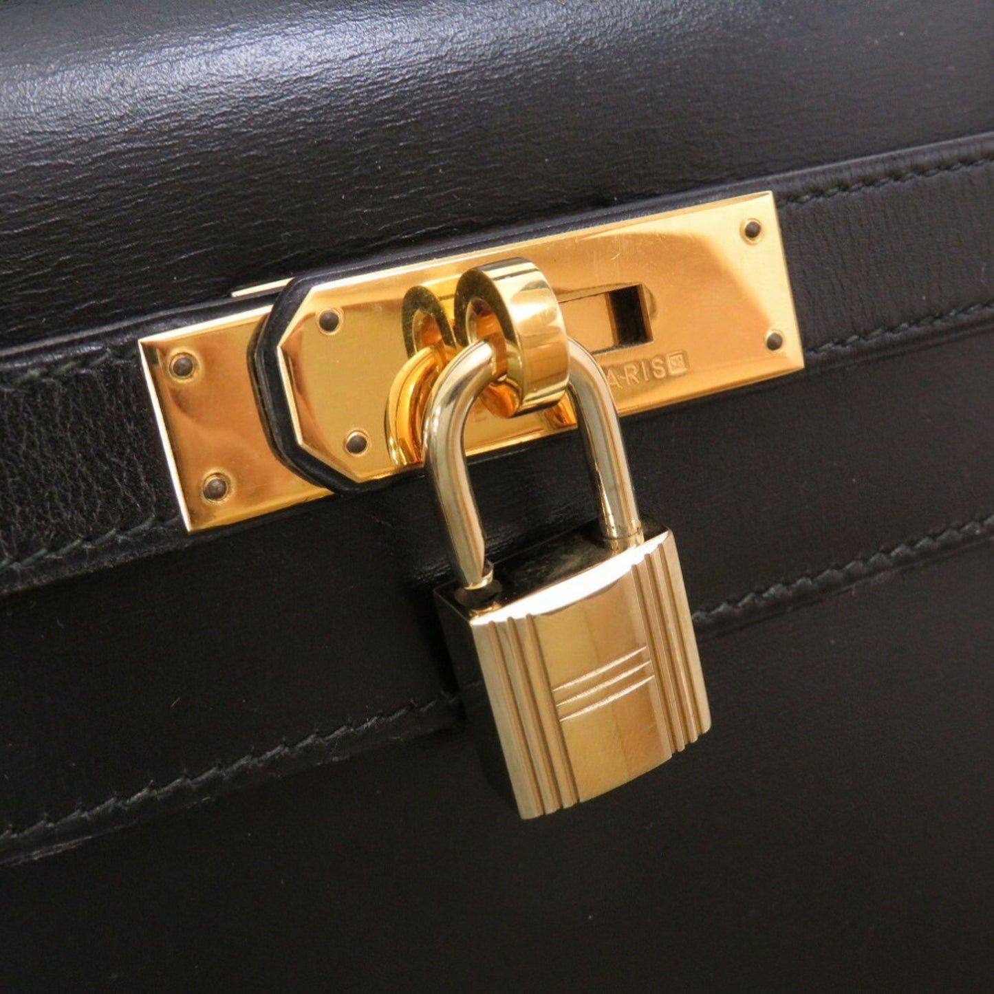 Hermès Black Calfskin Kelly 32