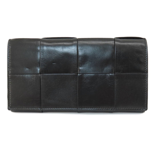 Bottega Veneta Black Leather Cassette