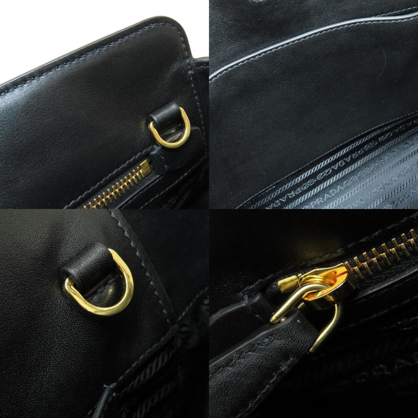 Prada Black Leather Saffiano