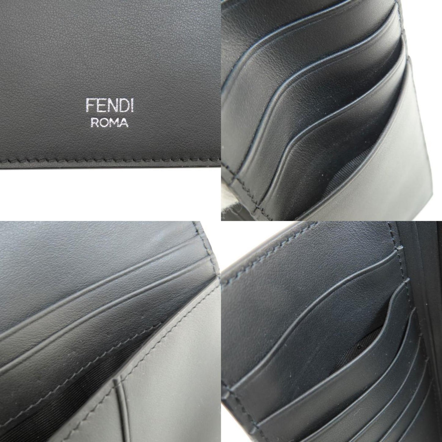 Fendi Black Leather Monster