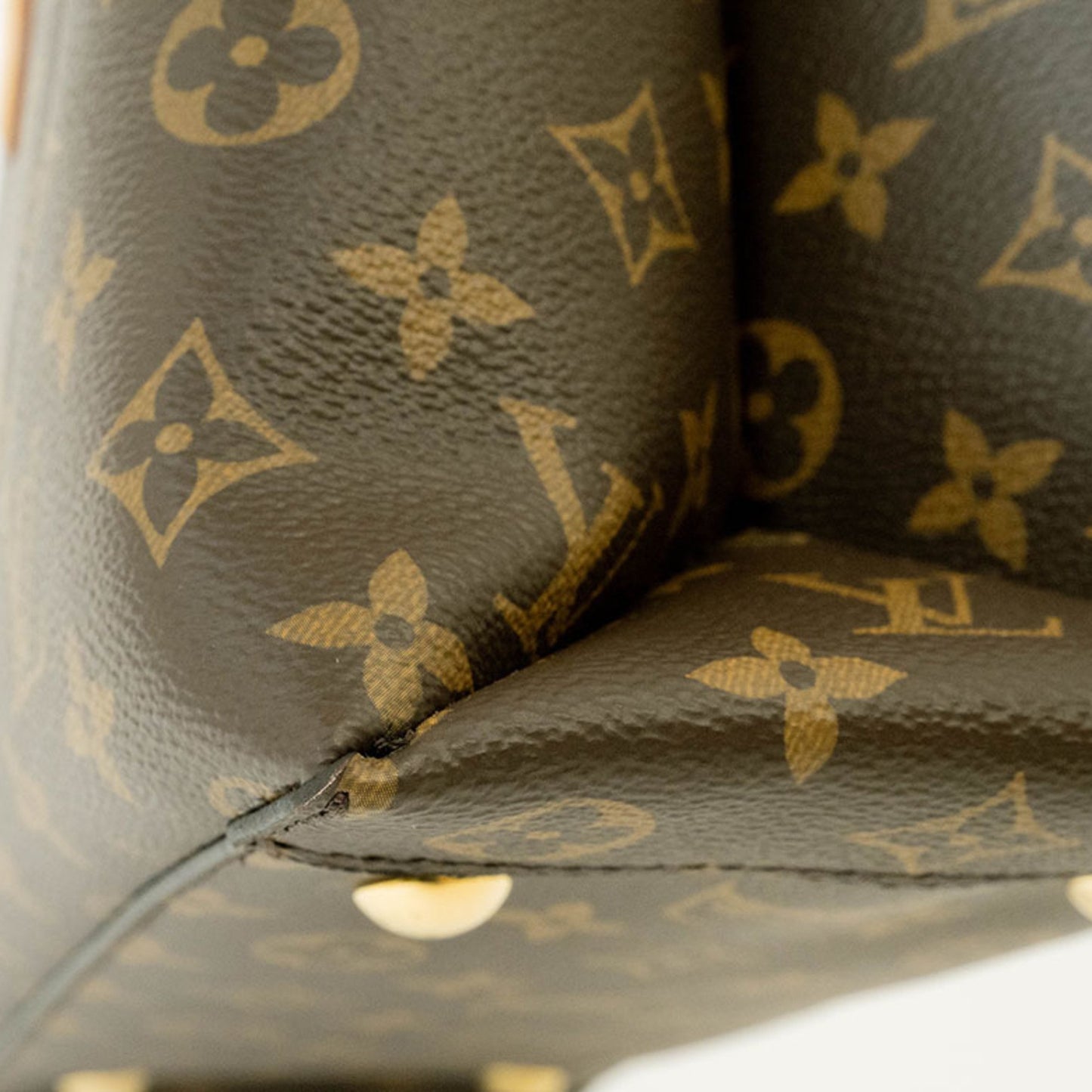 Louis Vuitton Brown Canvas Flower