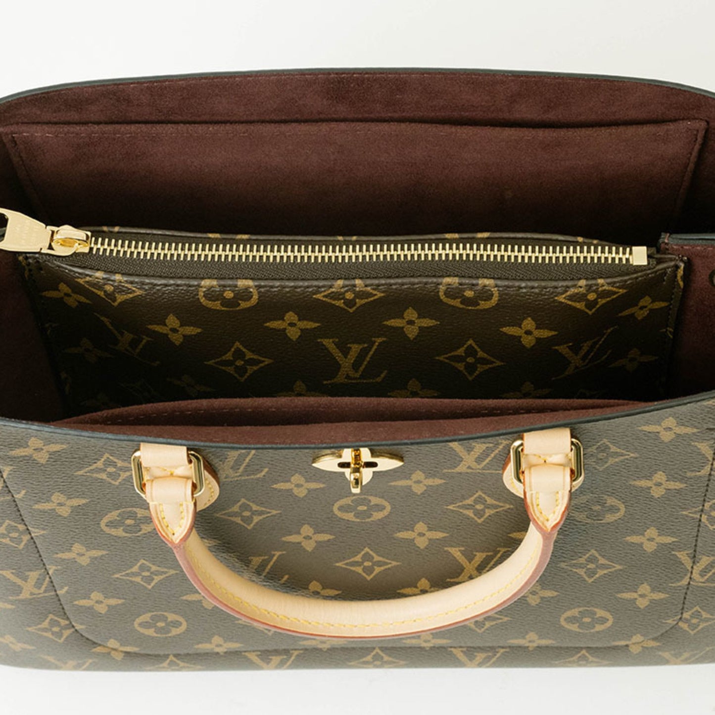 Louis Vuitton Brown Canvas Flower