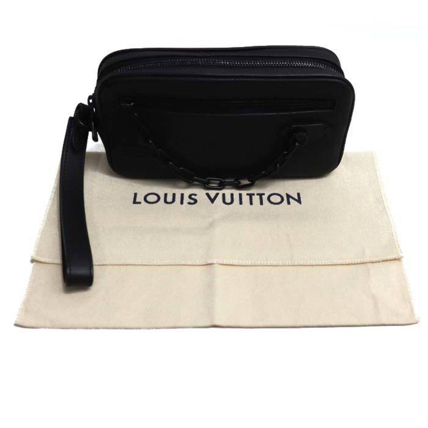 Louis Vuitton Black Leather Volga
