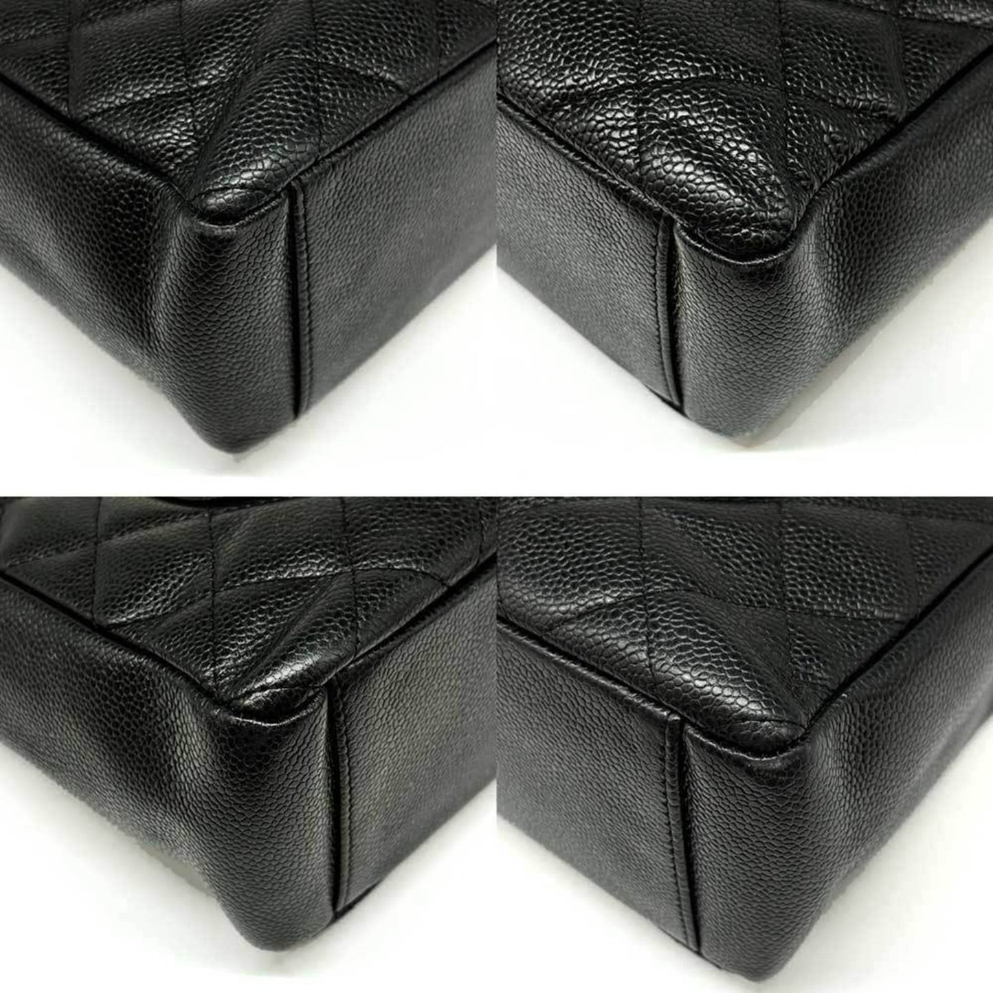 Chanel Black Leather Shopping